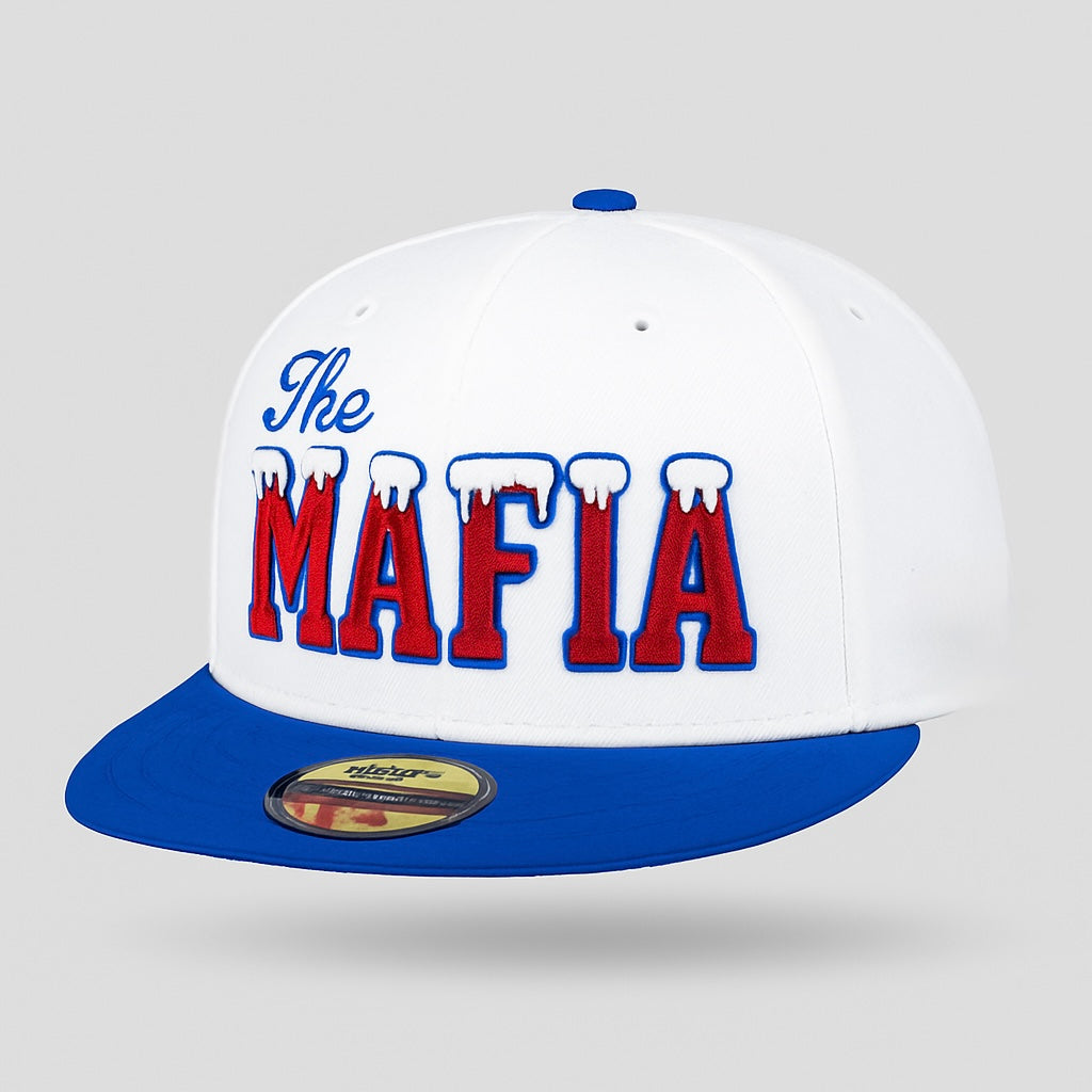 "The Mafia" Snow-capped snapback - white