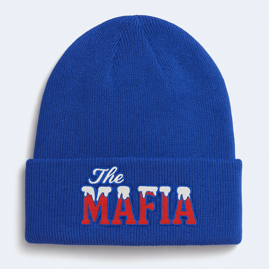 "The Mafia" winter beanie - blue