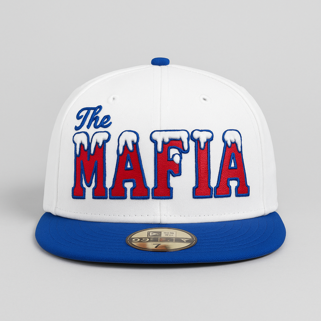 "The Mafia" Snow-capped snapback - white