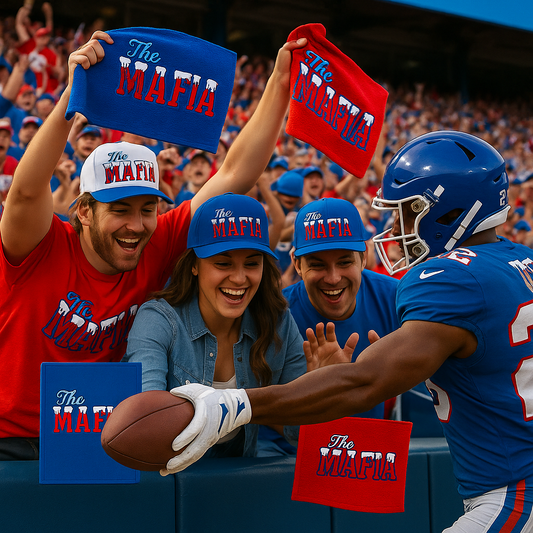 "The Mafia" rally towel - blue