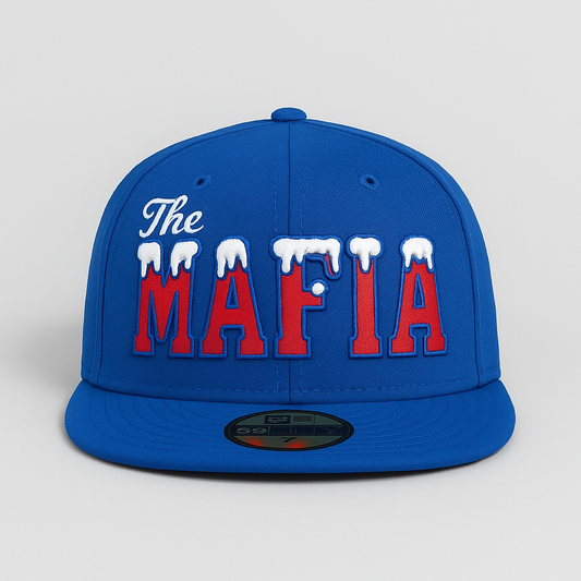 "The Mafia" snow-capped snapback - blue