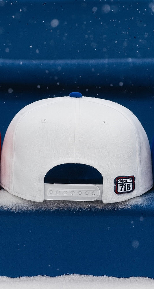 "The Mafia" Snow-capped snapback - white
